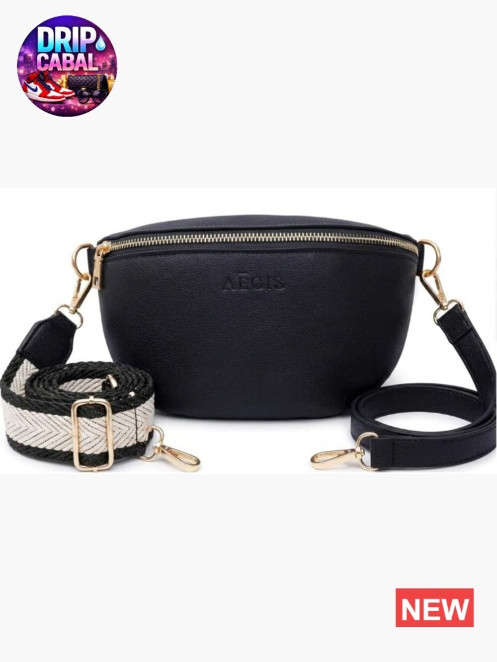 Leather RFID Anti Theft Sling Bag, Pickpocket Proof Travel Crossbody Purse